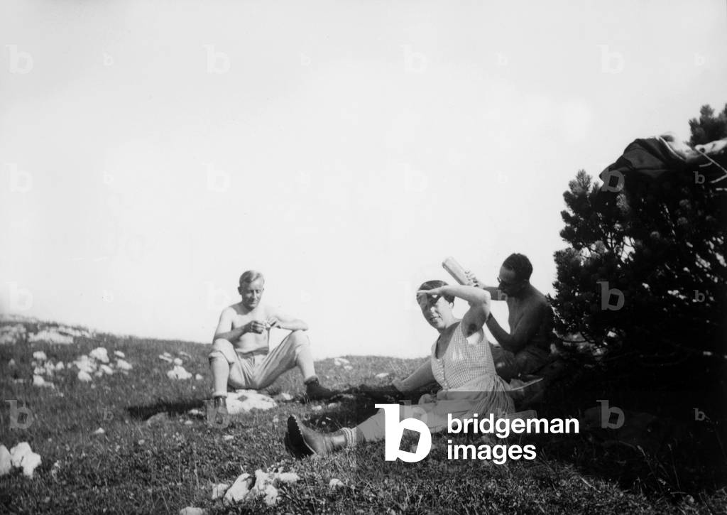 Michael Balint (r, 1896-1970) hungarian psychoanalyst and biochemist here with his wife Alice Szekely Kovacs (1898-1939) c. 1936