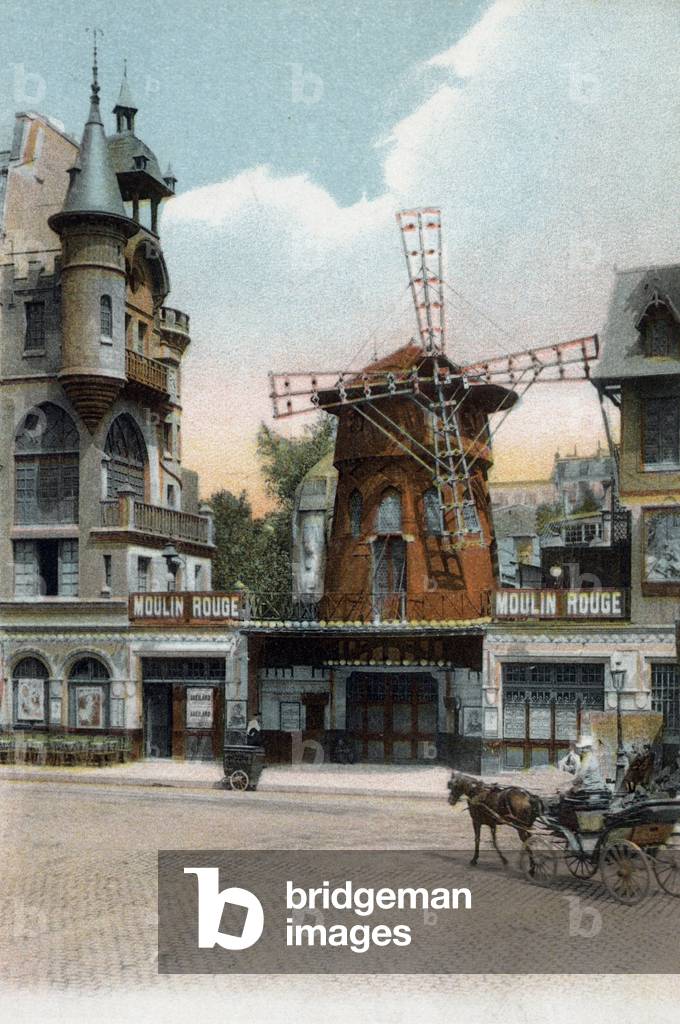 Paris: the Moulin Rouge, postcard, c. 1905