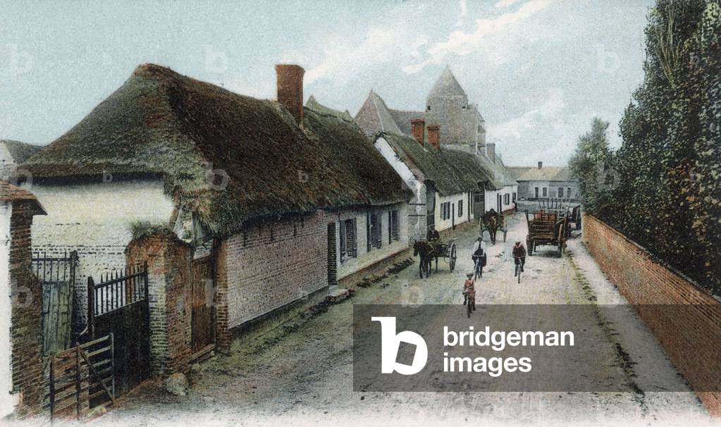 Cayeux Sur Mer, Picardie: Arrivee route de Saint Valery, postcard, c. 1910 - Cayeux Sur Mer, France, postcard, c. 1910