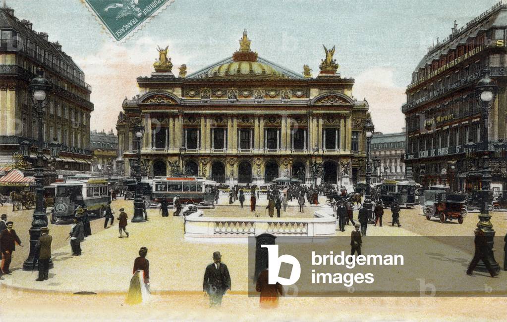 Paris: the Garnier opera house, postcard, c. 1905