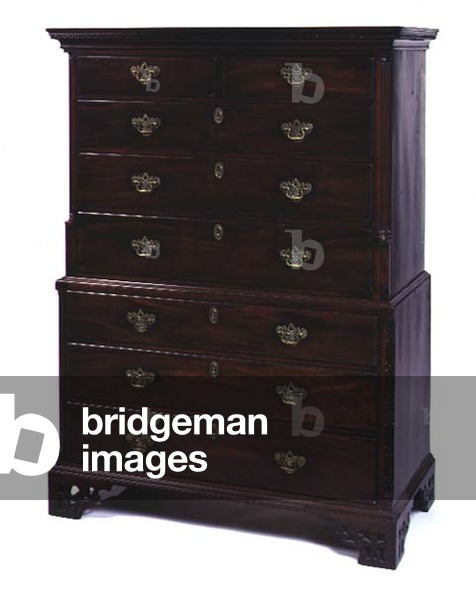 Giorgio III petto in mogano sul petto, c.1770