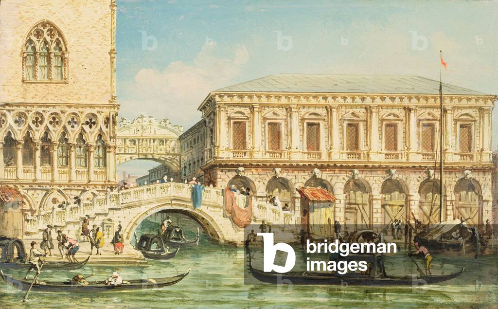 "Blick auf den Dogenpalast" von Giovanni Grubacs