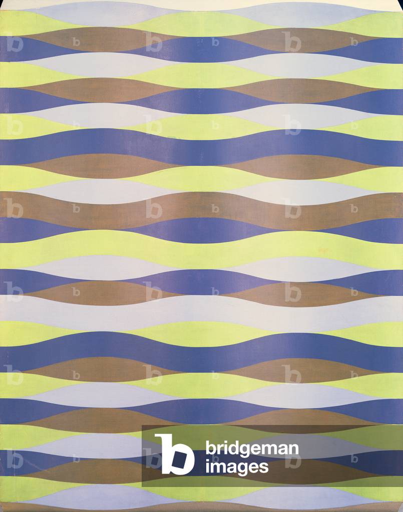 Relief: Blau, Grün, Violett und Braun