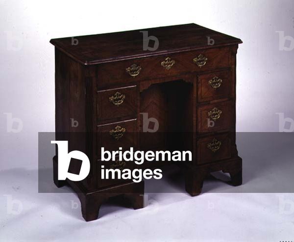 "Libreria portabagagli in mogano e satinwood stile George III" 1890
