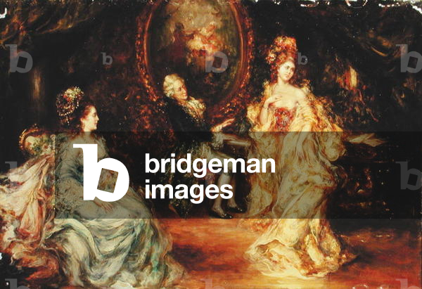 A Musical Recital (oil on panel)