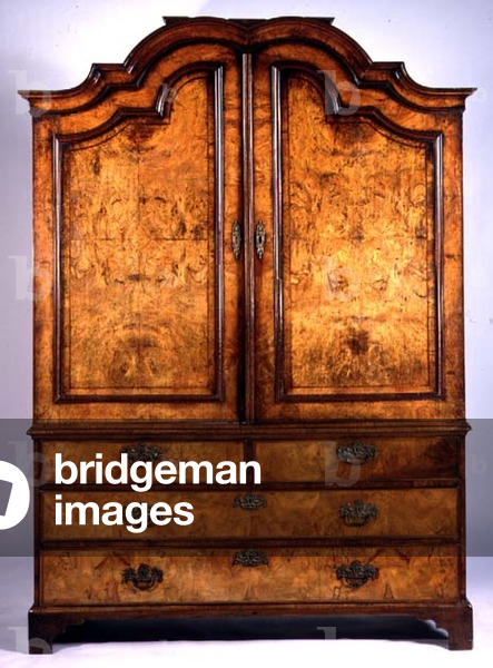 Dutch walnut armoire, third quarter 18th century