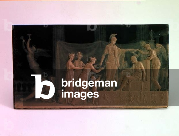 The Apotheosis of Count Aleksandr Sergeevich Stroganov, President of the Academy of Arts, 1811 (wax on slate)