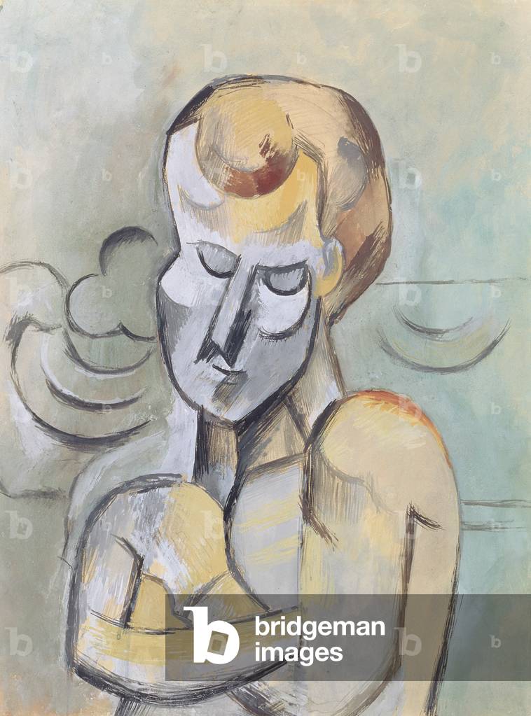 Immagine di Dipinto "uomo con braccia incrociate", 1909 di Pablo Picasso