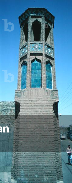 The badgir (wind-catching tower) of the Hajj Kazem Cistern (brick)