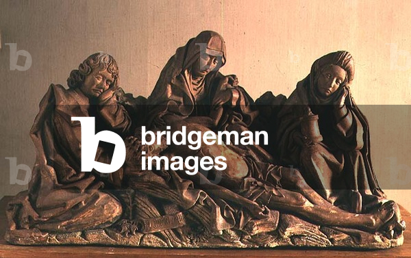 The Lamentation of Christ, sculpture by Pedro Millan (fl.1487-1507), Spanish, c.1490 (terracotta)