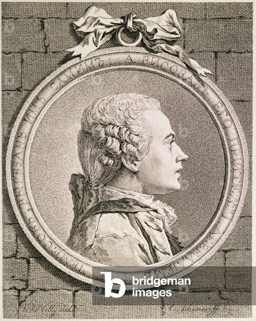 Portrait of Yevgraf Petrovich Chemesov, engraved by the sitter, 1764-5 (etching with drypoint)