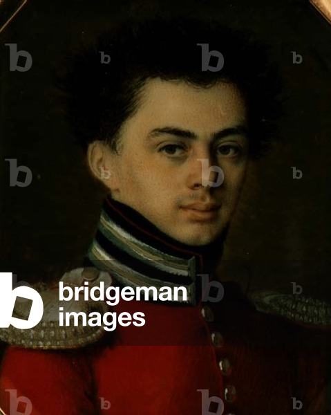 Portrait of Nikolai Shepelev (b.1798), 1821 (w/c and gouache)