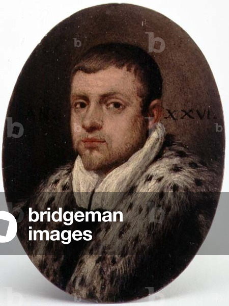 Portrait of a Venetian Patrician (oil on copper)