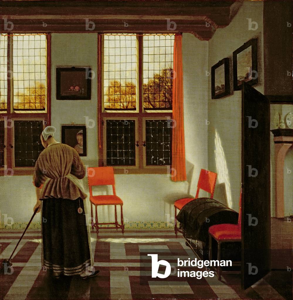 A Dutch Interior, 1665-70 (oil on canvas)