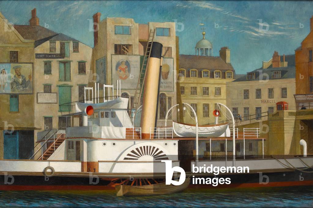 Paddle Steamer, 1955 (oil on canvas)