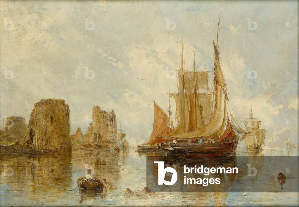 Flint Castle, 1887 (oil on panel)
