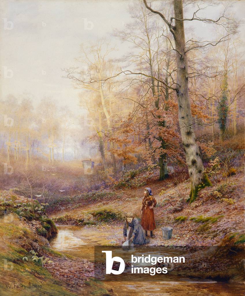 Autumn Woodland, c.1900 (w/c on paper)