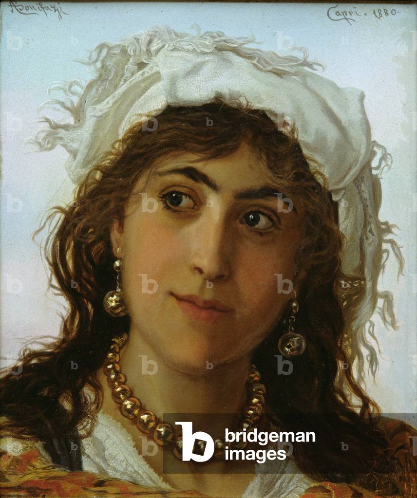 A Girl from Capri, 1880 (oil on canvas)
