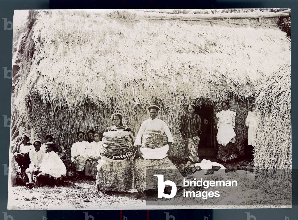 Village group, Fiji, c.19th century (photograph)