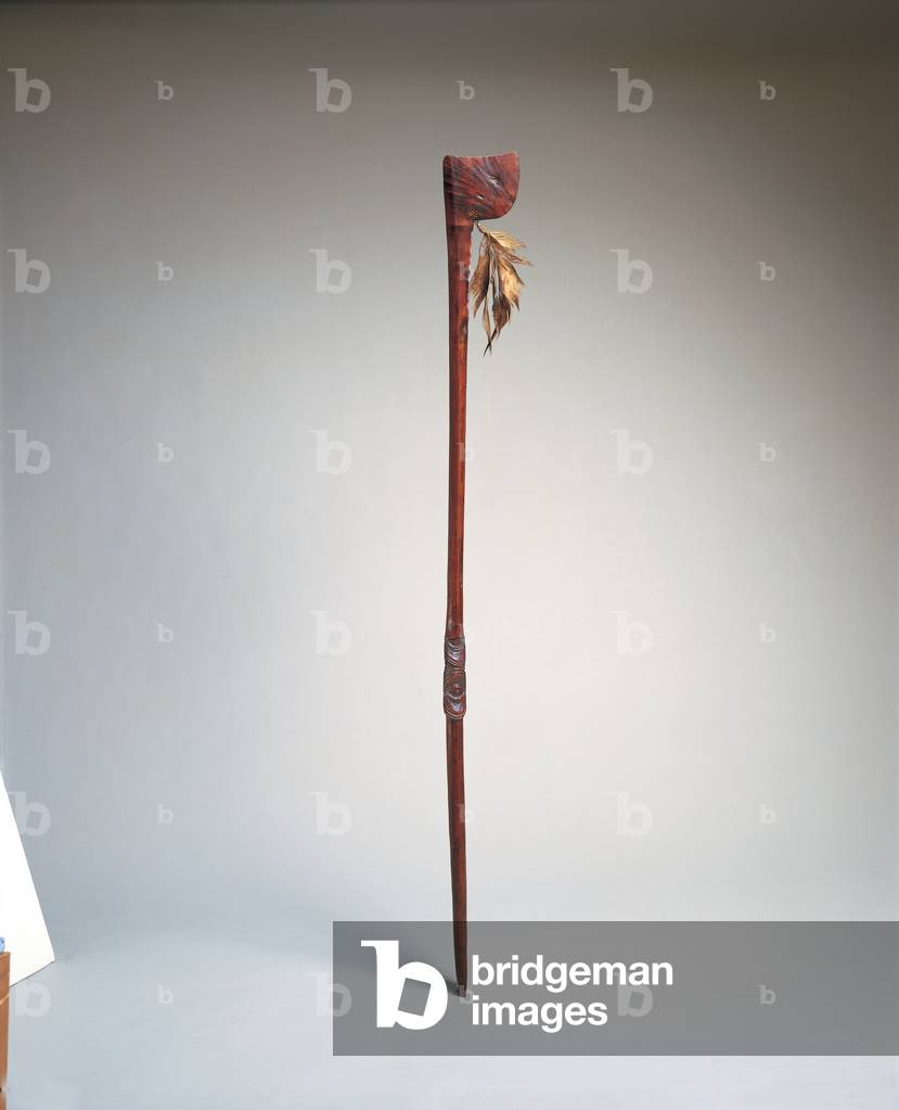 Tewhatewha, staff, early 19th century (wood)