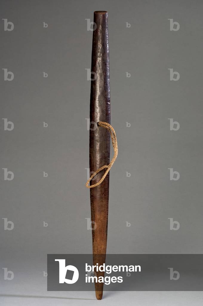 Pahoa, truncheon dagger, 18th century (Uhiuhi wood, 'olona fibre)