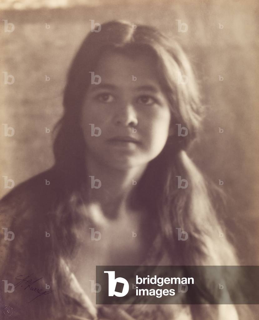 Irish-Hawaiian Girl, 1909 (toned silver bromide print)