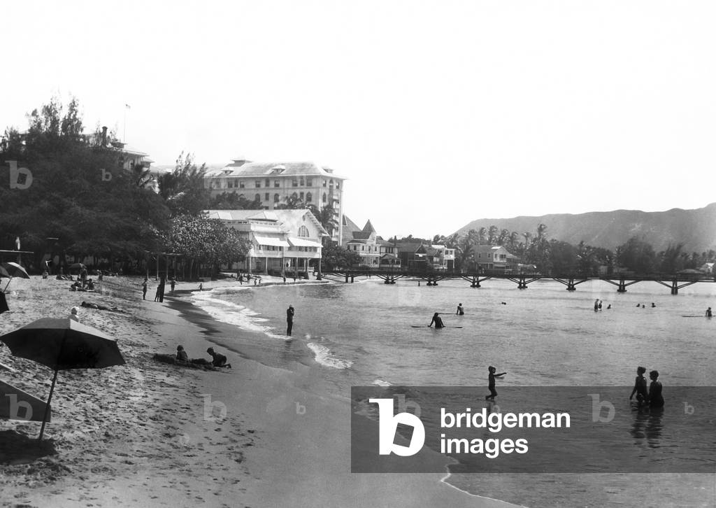 Waikiki, c.1920s (b/w photo)