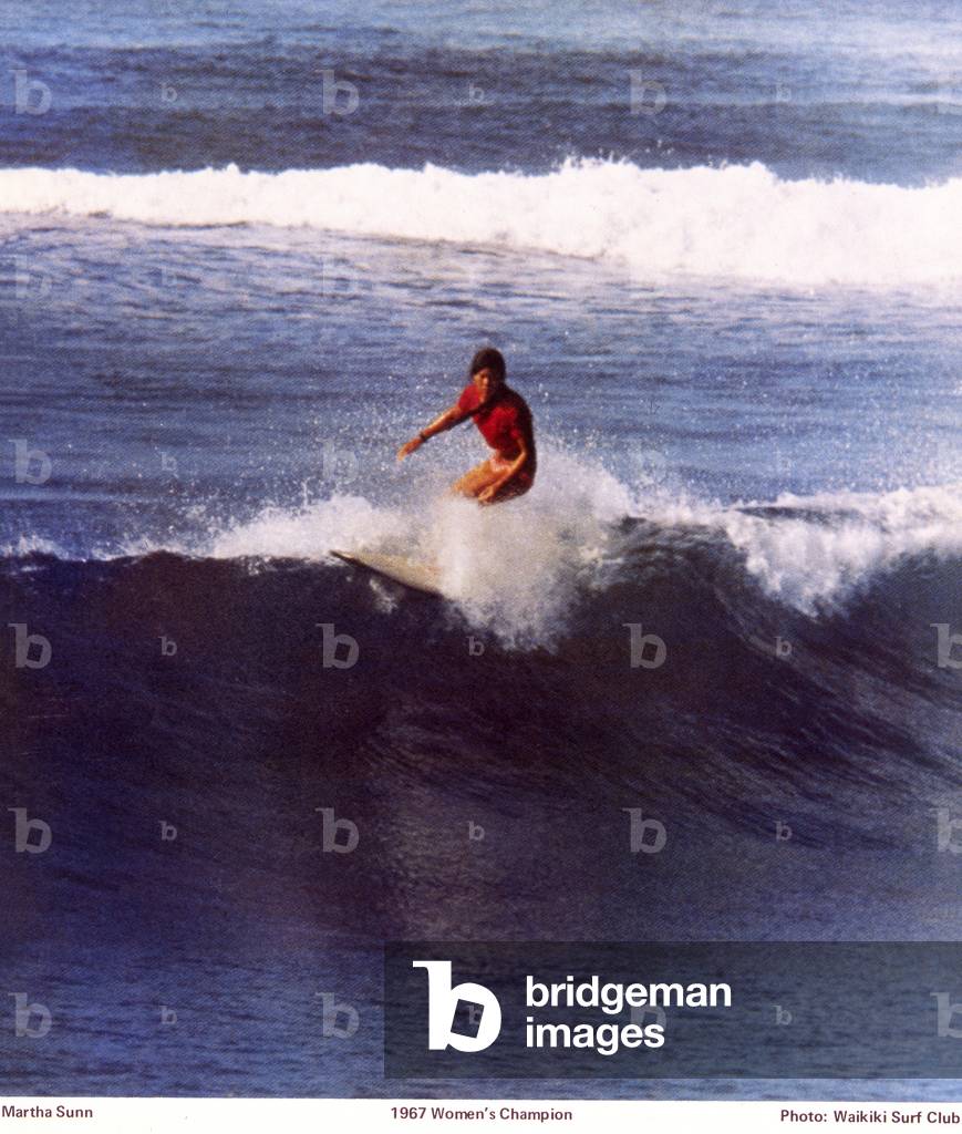 Martha Sunn, 1967 Women's Champion, Waikiki Surf Club photo (photo)