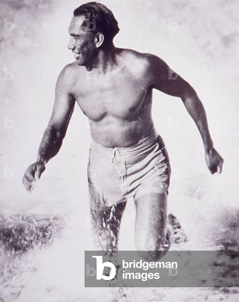 Duke Kahanamoku (b/w photo)