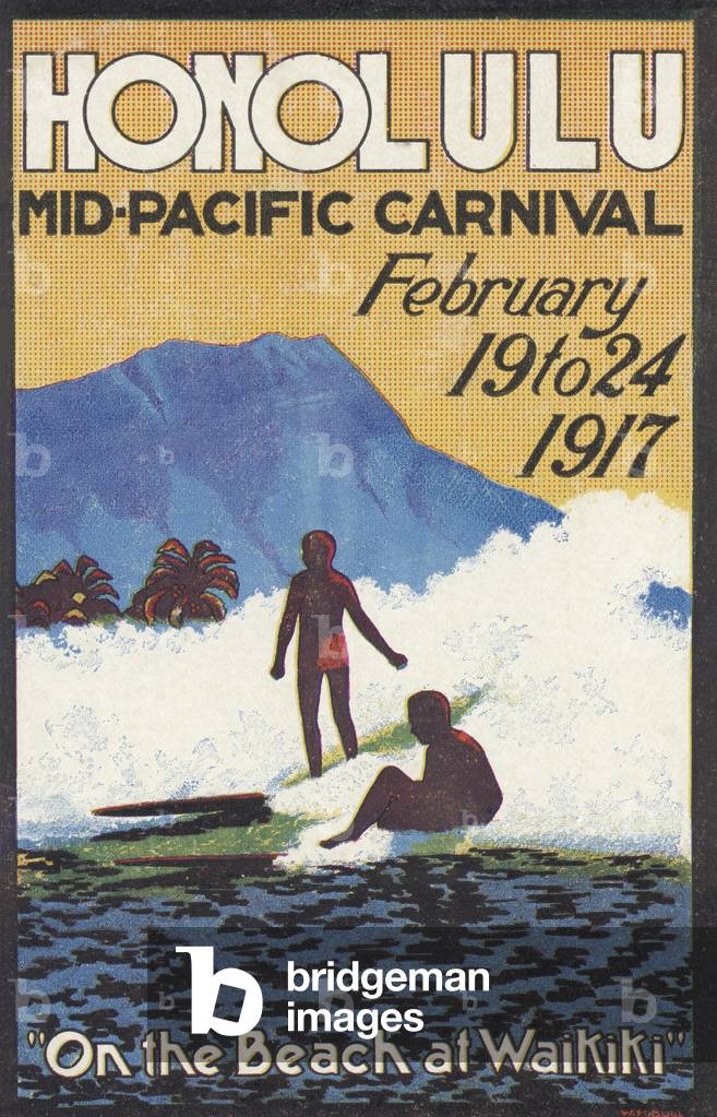 Poster for the 1917 Mid-Pacific Carnival in Honolulu, Hawaii, 1917 (colour litho)