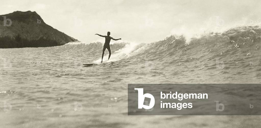 The Surf Riders of Hawaii, 1914 (b/w photo)