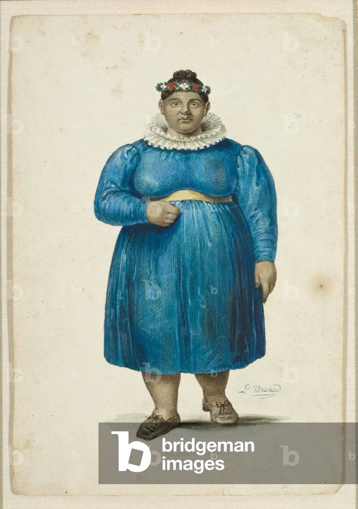 Namahana, one of the widows of Kamehameha I, Hawaii, c.1836 (w/c on paper)