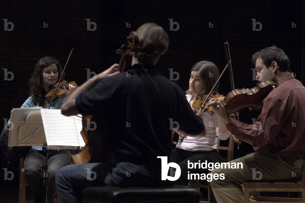 The Belcea Quartet performing in Snape Maltings during the Aldeburgh Festival, June 2005