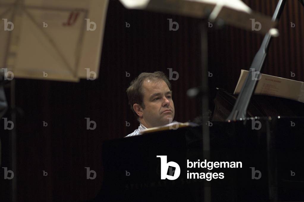 Julius Drake (piano) - rehearsing at Snape Maltings