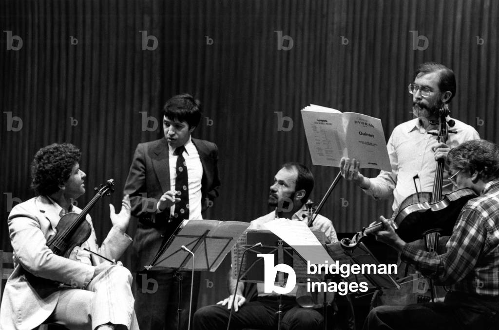 Vermeer String Quartet with Murray Perahia (2nd from left) in 1985