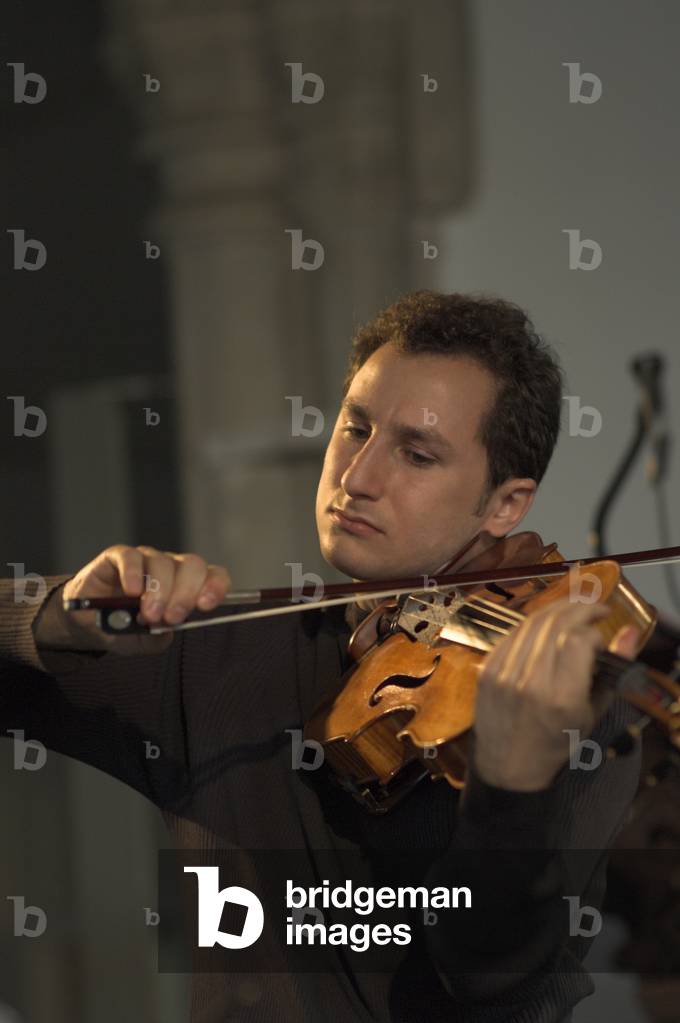 Antoine Tamestit (viola) rehearsing at Snape Maltings