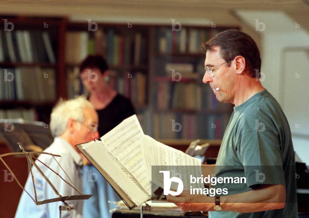 Songmakers Almanac rehearsal - Stuart Bedford (piano), Ann Murray (mezzo) and Philip Langridge (tenor), Songmakers Almanac rehearsal, Aldeburgh festival, Snape Maltings, UK, 1998
