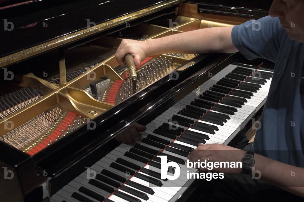 A piano being tuned