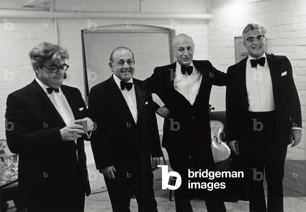 Amadeus Quartet - backstage at Aldeburgh, 1977