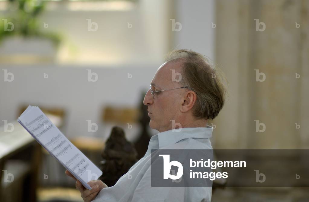Dominic Muldowney - in rehearsal of 'Five Shakespeare Songs' by Roderick Williams and Andrew West