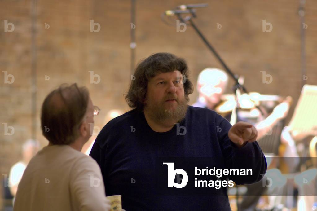 Oliver Knussen - British composer and conductor and Dominic Muldowney - British composer at Snape Maltings, Aldeburgh Festival, 2006