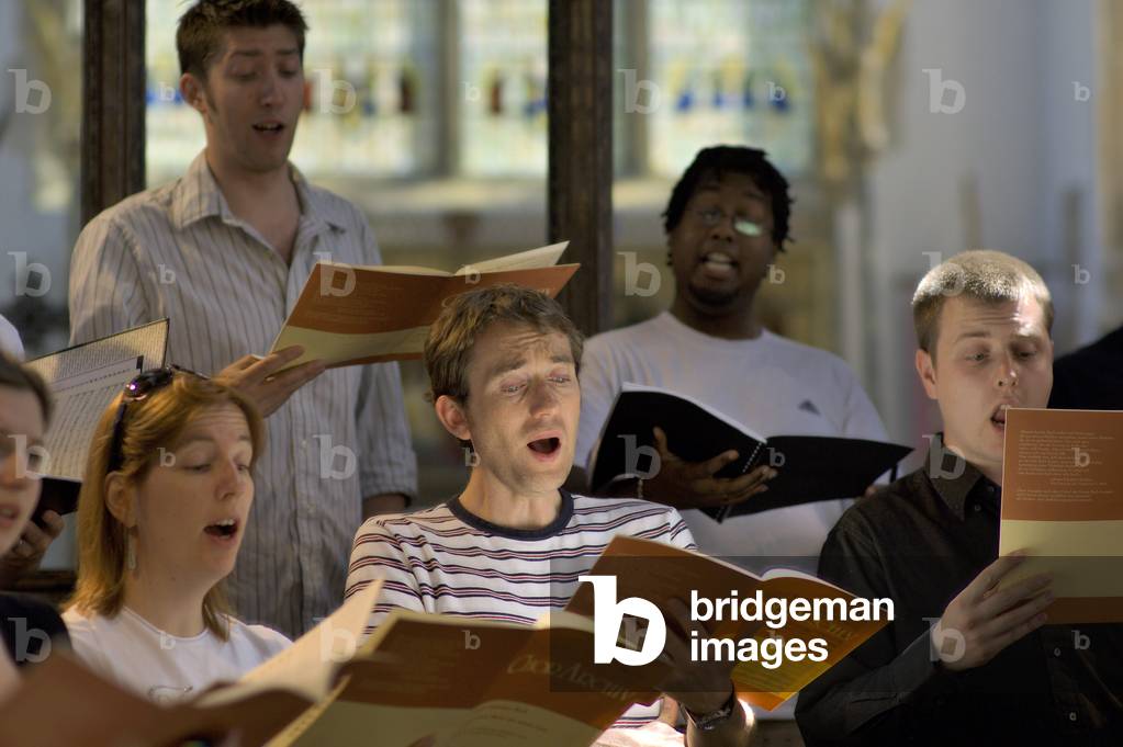 Polyphony - singer in a choir, Southwold Parish Church, Aldeburgh Festival, 2006
