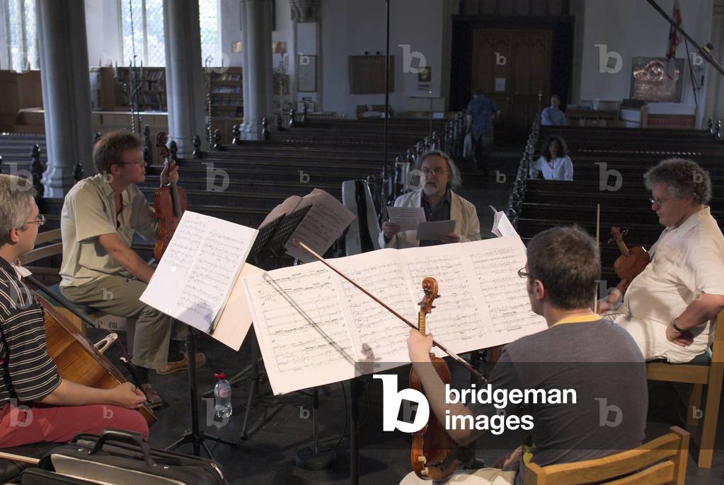 Arditti Quartet - with Brian Ferneyhough (conducting), Irvine Arditt (violin), Ashot Sarkissjan (violin), Ralf Ehlers (viola), Lucas Fels (cello), Aldeburgh Parish Church, Aldeburgh Festival, 2006