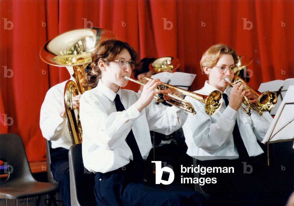 Brass section of Youth Orchestra - trumpets