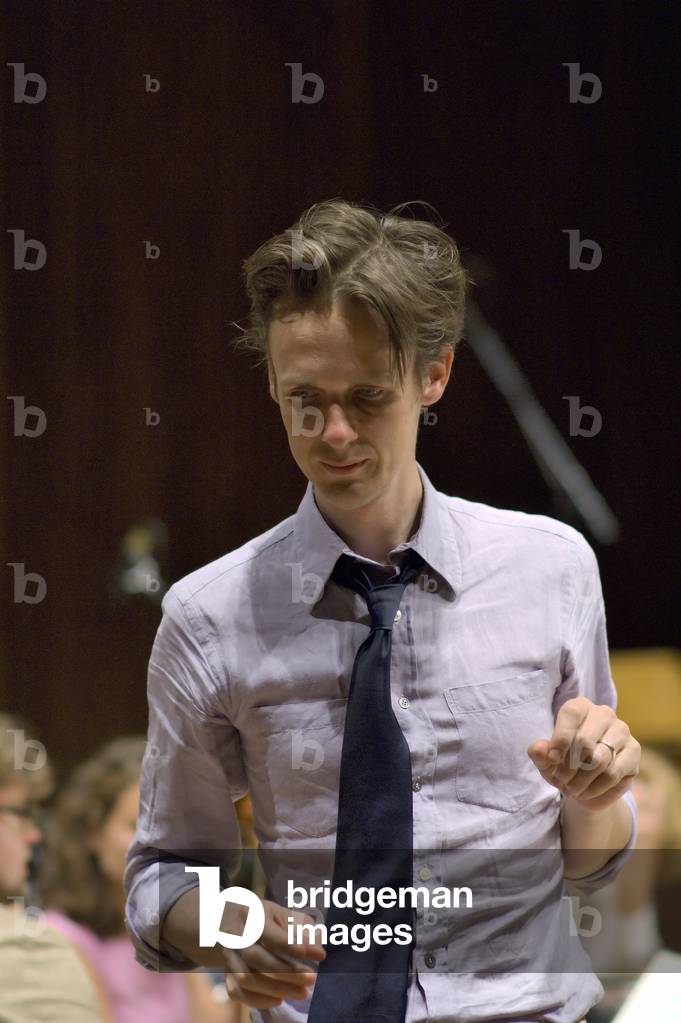 Ian Bostridge - English tenor in rehearsal for Henze 's 'Kammermusik' with Birmingham Contemporary Music Group at the Snape Maltings, Aldeburgh Festival, 2006