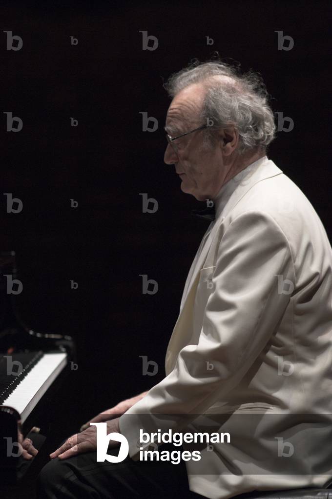 Alfred Brendel - Austrian pianist rehearsing at Snape Maltings, Aldeburgh Festival, 2006