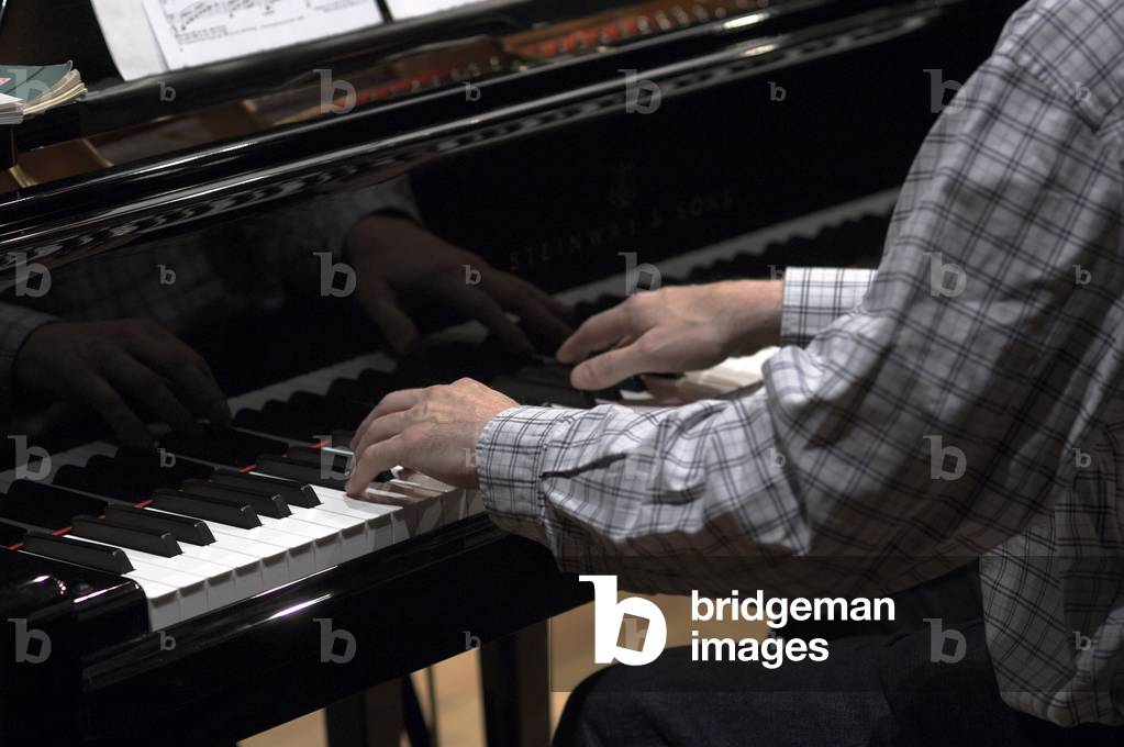 Malcolm Martineau - portrait of the Scottish pianist 's hands performing at Snape Maltings during the Aldeburgh Festival, June 2005