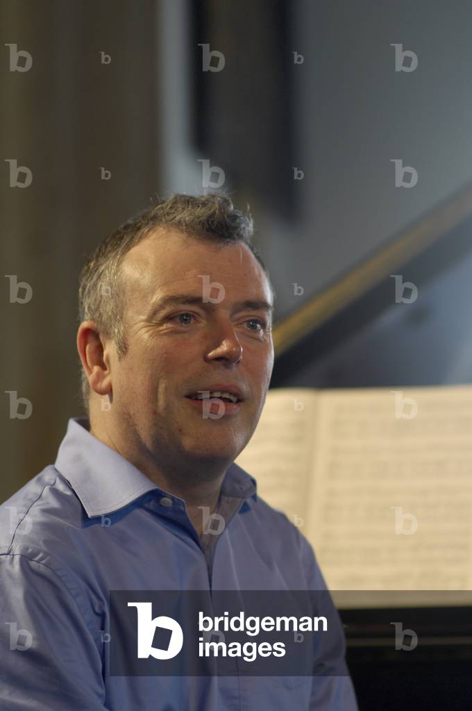 Malcolm Martineau - Scottish pianist during rehearsal for the Aldeburgh Festival, Aldeburgh parish church, Suffolk, UK, June 2007