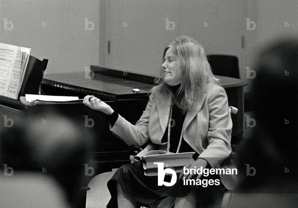 Jacqueline du Pre  at Master Class at Snape 1979  Photograh  by Nigel Luckhurst