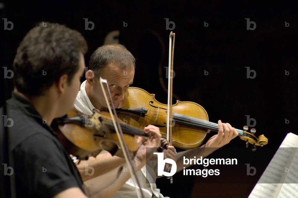 Belcea Quartet - rehearsing with Krysztof Chorzelski and Simon Rowland-Jones at Snape Maltings, 2006